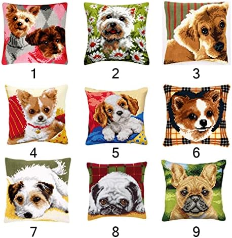 BVSljlksjg Animal Latcha Pillow conjuntos de travesseiros de gancho de floresta Bordado bordado artesanato kits de tapete de gancho