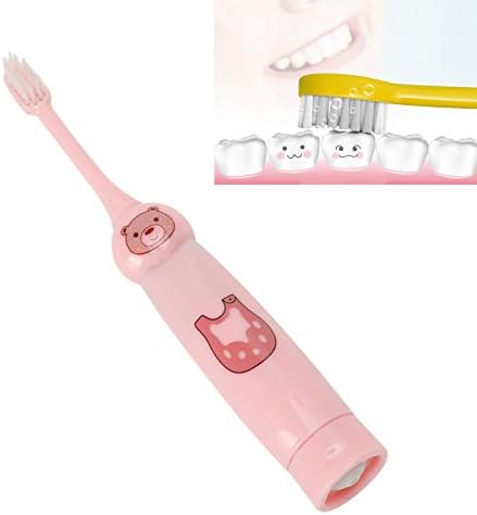 Escova de dentes elétrica fafecy 1w, 6000 vezes/min, escovas de dentes elétricas infantis, escova de dentes à prova d'água,