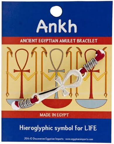 Pulseira de ankh egípcia - feita no Egito