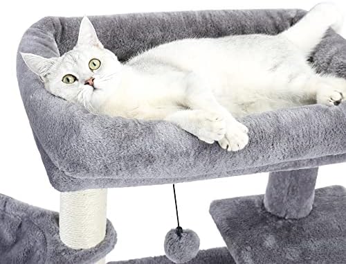 Wyfdp Multi-Level Cat Tree Play House Centro de Atividade Tower Tower Hammock Furniture Scratch Post para gatinhos