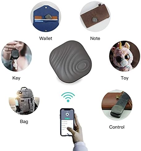 Localizador de itens de rastreador Bluetooth de 5-Pack Bluetooth com cadeia de chaves para carteiras ou mochilas e comprimidos