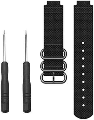 Houcy 15mm Sport Nylon Watchband Strap for Garmin Approach S6 Smart Watch for Garmin Forerunner 735xt/220/230/335/620/630