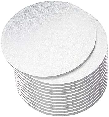 Spec101 Placas de bolo redondo a granel 12pk - 10 polegadas Bolo de papelão redondo de papel de papelão branco com