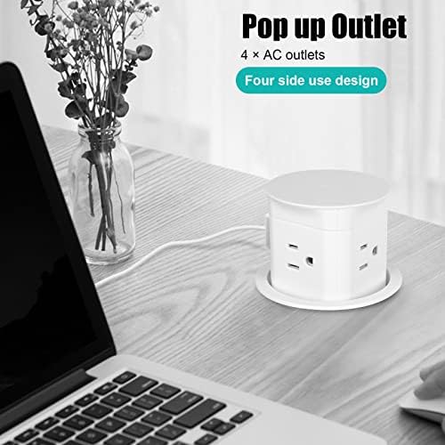 Tabela Pop Up Outlet, Pop -Up Power Outlet automático Pop Up Banchetop Outlet Charger 4 pontos de venda adequados para bancada