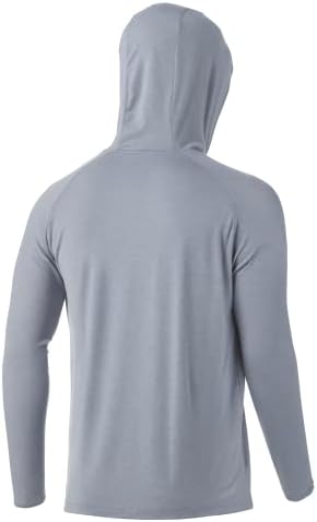 Hoodie de waypoint masculino de Huk | Camisa de manga longa de desempenho +50 UPF
