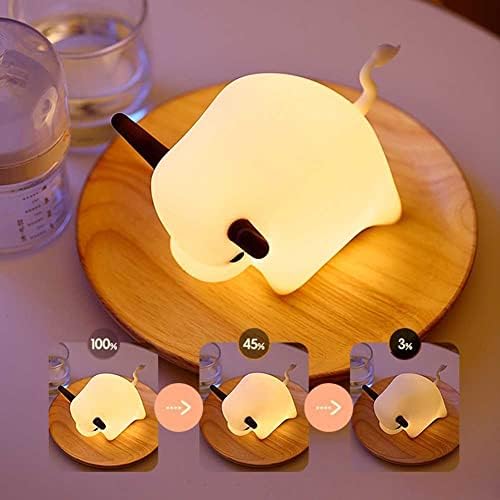 Tonone fofo noturno luz, baby noite luz infantil lâmpada led led lâmpada de toque portátil para quarto, USB Silicone Animal