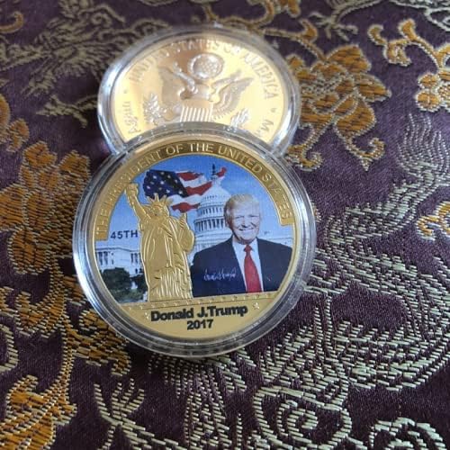 2017 Trump, o 45º Presidente do Lady Lady Liberty Paint Crafts Coleção Coin Coin Coin Coin