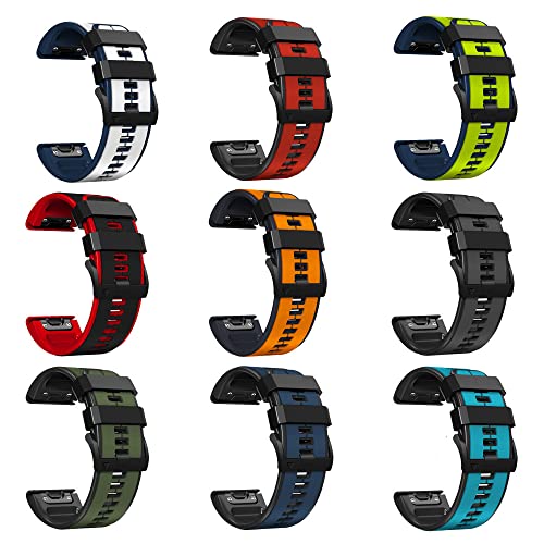 AISPORTS 22mm Banda de relógio rápido de ajuste compatível para Garmin Instinct 2/Instinct Band Silicone, Banda de substituição