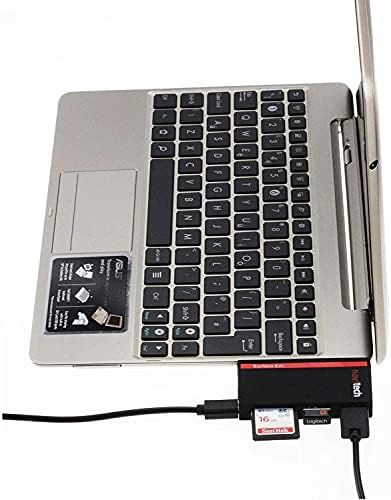 Navitech 2 em 1 laptop/tablet USB 3.0/2.0 Adaptador de cubo/entrada Micro USB com SD/micro SD Reader compatível com o Microsoft Surface