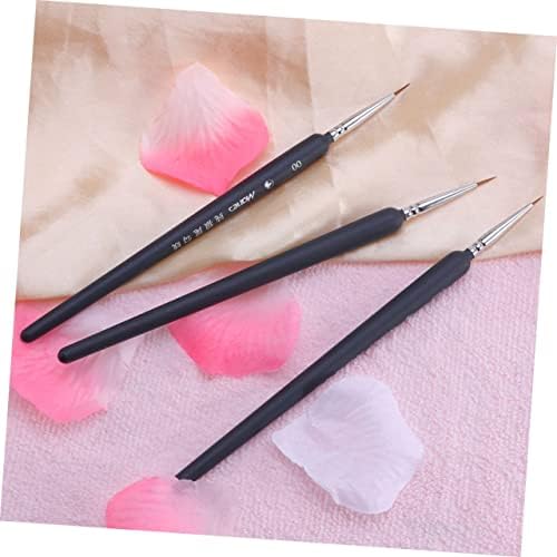 StoBok 6 PCs Langhao gancho Linha de gancho Profissional Manicure Conjunto de pincel aquarela Conjunto de unhas De desenho