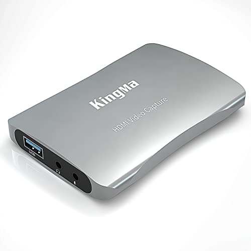 Cartão de captura de vídeo King Ma, 1080p 60Hz USB C TO USB 3.0 CAPUTA DE AUDIO CACO DE CAPA HD Capture Card para Tiktok