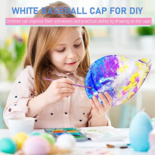 LEYNDO DIY CHAPOS DE BASEBOL CHAPOS DE BASEBOL Branco Pintura criativa Capacho Sun Capinho em branco Caps esportivos