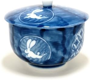 ARITA-KYOTO-SYOZUI 3,1 polegadas de 5 xícaras de chá Jiki Japanese Original Porcelana