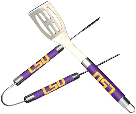 Northwest NCAA LSU Tigers Unissex-Adult de 2 peças BBQ Utensil Conjunto, tamanho, cores de equipe