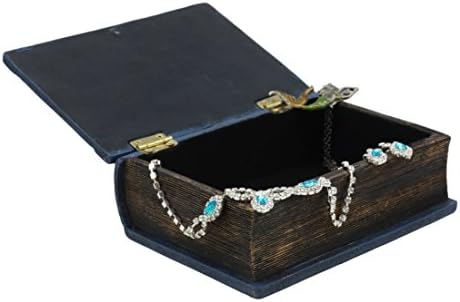 EBROS Pequena caixa de livros secretos maçônicos Freemasonry Square and Compasses Moralidade ritual Azul pequeno livro de jóias