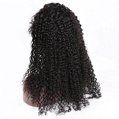 Peruca frontal de renda Curly 360 de renda pré-arrancada com cabelos de bebê 150% densidade 10-22 perucas de cabelo humano