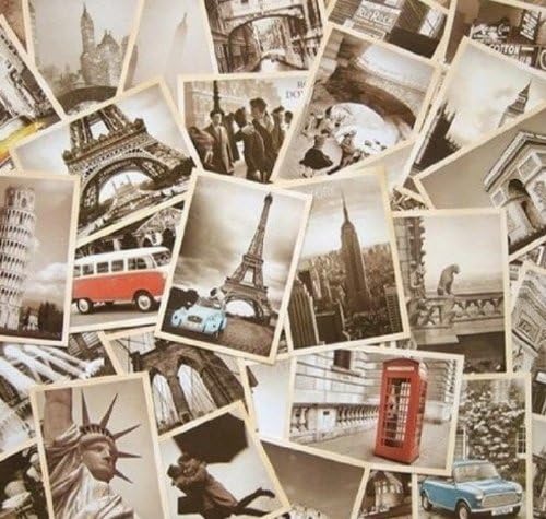 DXHYCC 32 PCS 1 Definir cartões postais de viagem antigos antigos vintage para valer a pena colecionar