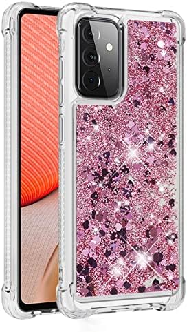 Capa de capa de telefone Capa Glitter Compatível com Samsung Galaxy A72 5G Caixa compatível com mulheres meninas brilho feminino