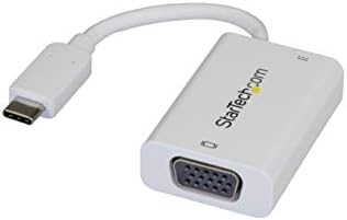 Startech.com USB C para VGA Adaptador com entrega de energia - 1080p USB Tipo -C para VGA Monitor Converter com carregamento