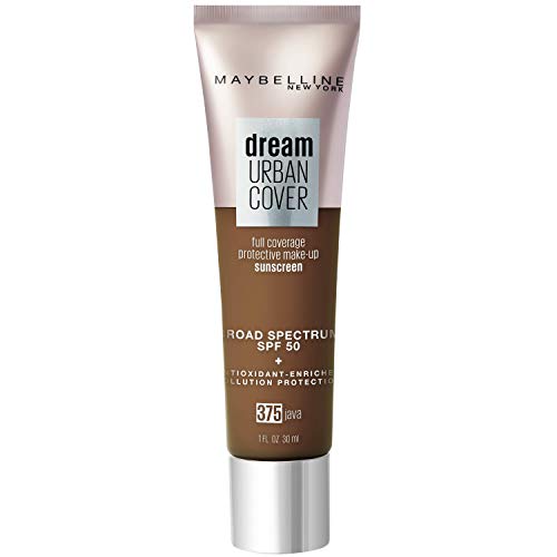 Maybelline Dream Urban Cover Flawless Coverage Foundation Makeup, SPF 50, Java