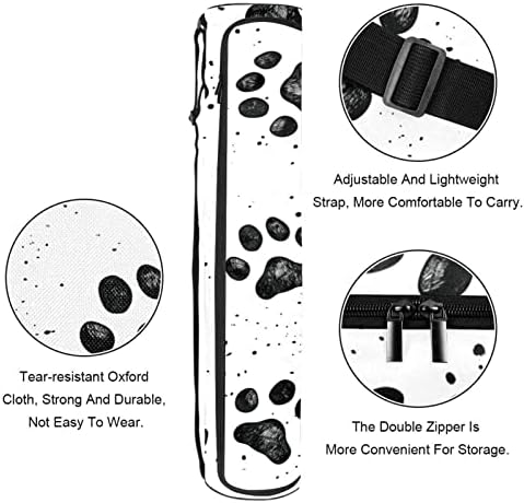 Bolsa de transportadora de tapete de ioga com estampa de pata de urso com alça de ombro de ioga bolsa de ginástica bolsa de praia