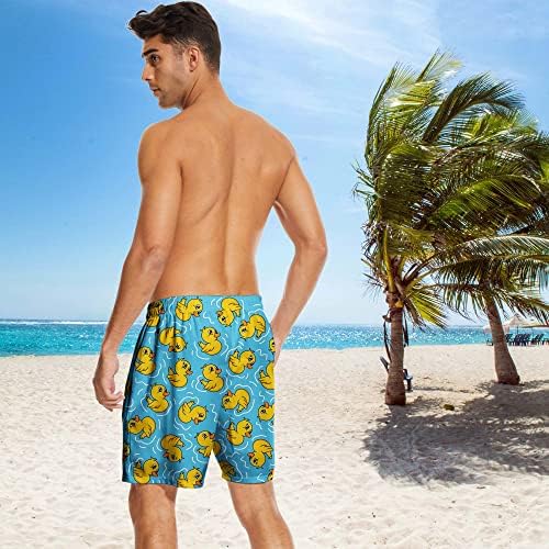 Shorts de praia masculinos da Opzlpo, troncos de natação rápidos com bolsos de short shorts shorts com forro de malha