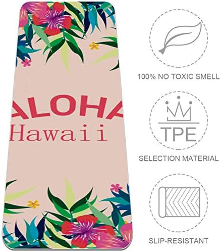 Siebzeh colorido tropical aloha impressão floral premium grossa de ioga mate ecológico