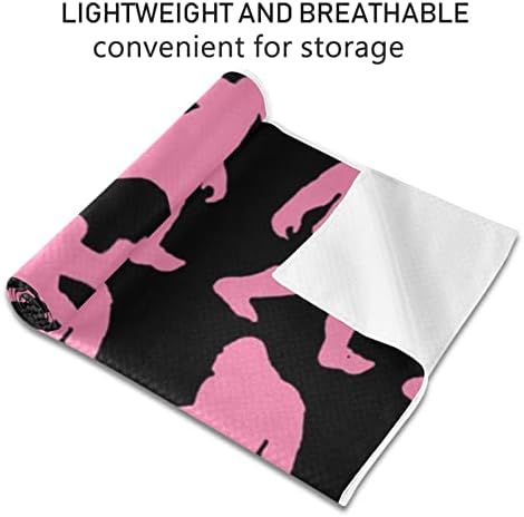 Aunhenstern Yoga Blanket Pink-Bigf-Ot-Chimpanzee-Gift Yoga Towel Yoga Mat Toalha