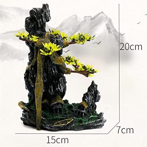 Forma de czdyuf e resina durável Rockery Mountain Aquarium decoração de peixes paisagem ornamento artesanato itens