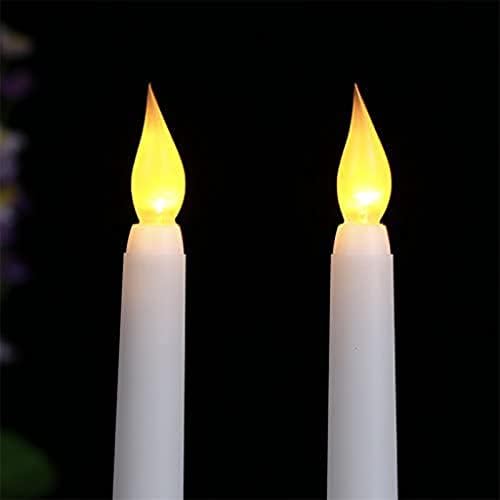 Candlestick 6pc LED Velas sem chamas Bateria operada Falsa Flicker Candlesticks para decoração de festas de casamento