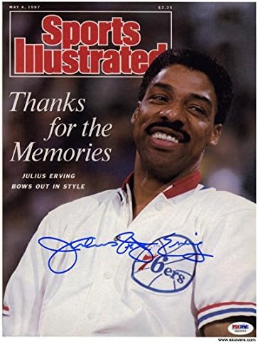 Julius Erving Sports Sports Illustrated Print 76ers Dr.