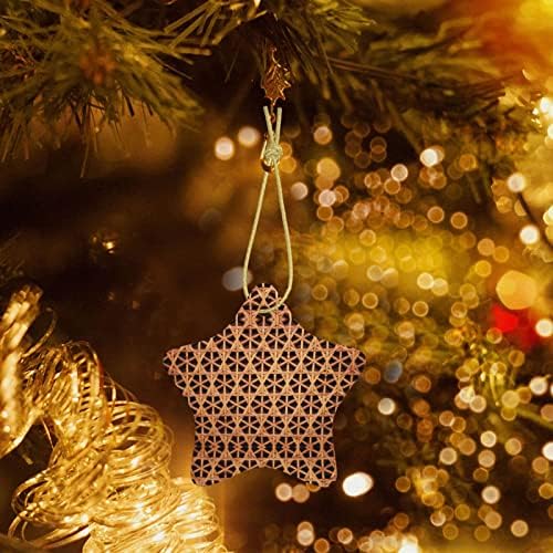 Grade de vime Pingente de cerâmica de Natal para decorar a árvore de Natal