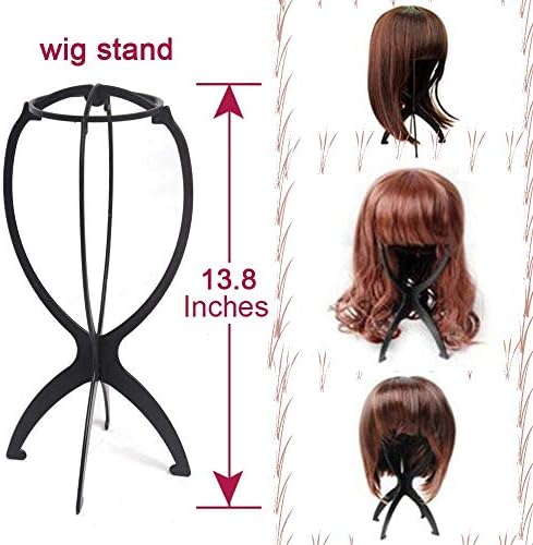 Ruiwen Hair 6pcs peruca suporte portátil stand colapsible wig titular Display peruca durável 13,8 polegadas perucas de viagem Stand