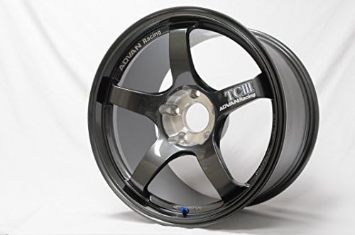 Roda Yokohama Wheel Advan Tciii Roda escura de metal com acabamento pintado