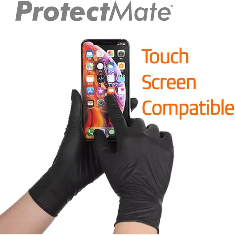 Protectmate Mate Black Nitrile Luvas