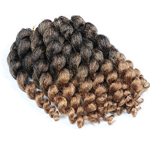 Crochet Braids Hair 2x Ringlet Wand Curl 3 pacotes de 8 polegadas jamaican bounce bull twist reguar
